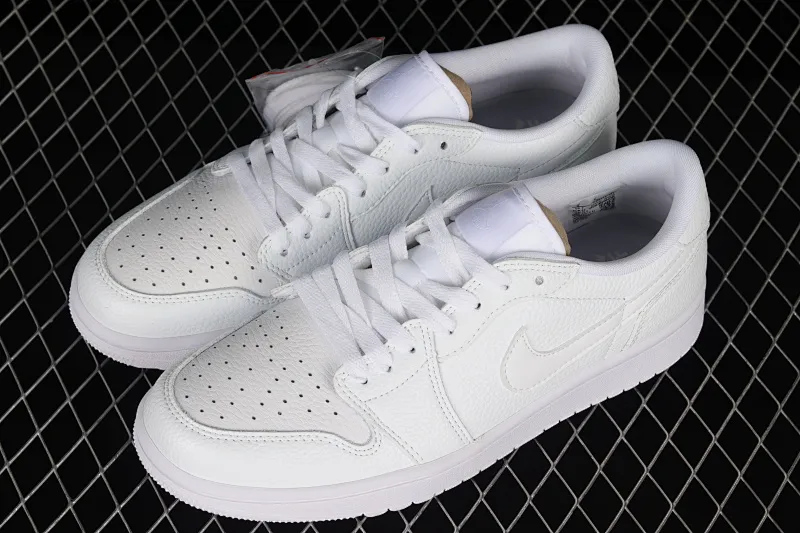 All categories Air Jordan Jordan series basketball shoes Air Jordan 1 Low Z version Air Jordan 1 Low Golf "Triple White" AJ1 Joe 1 new golf version all white color DD9315-101